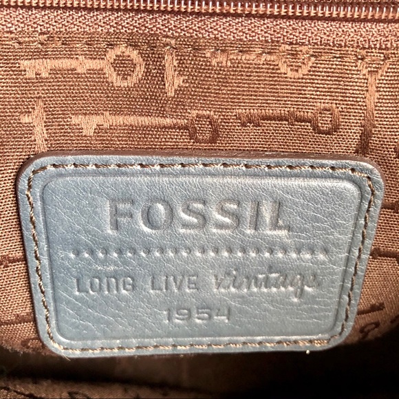 Rustic blue fossil bag - Picture 7 of 15